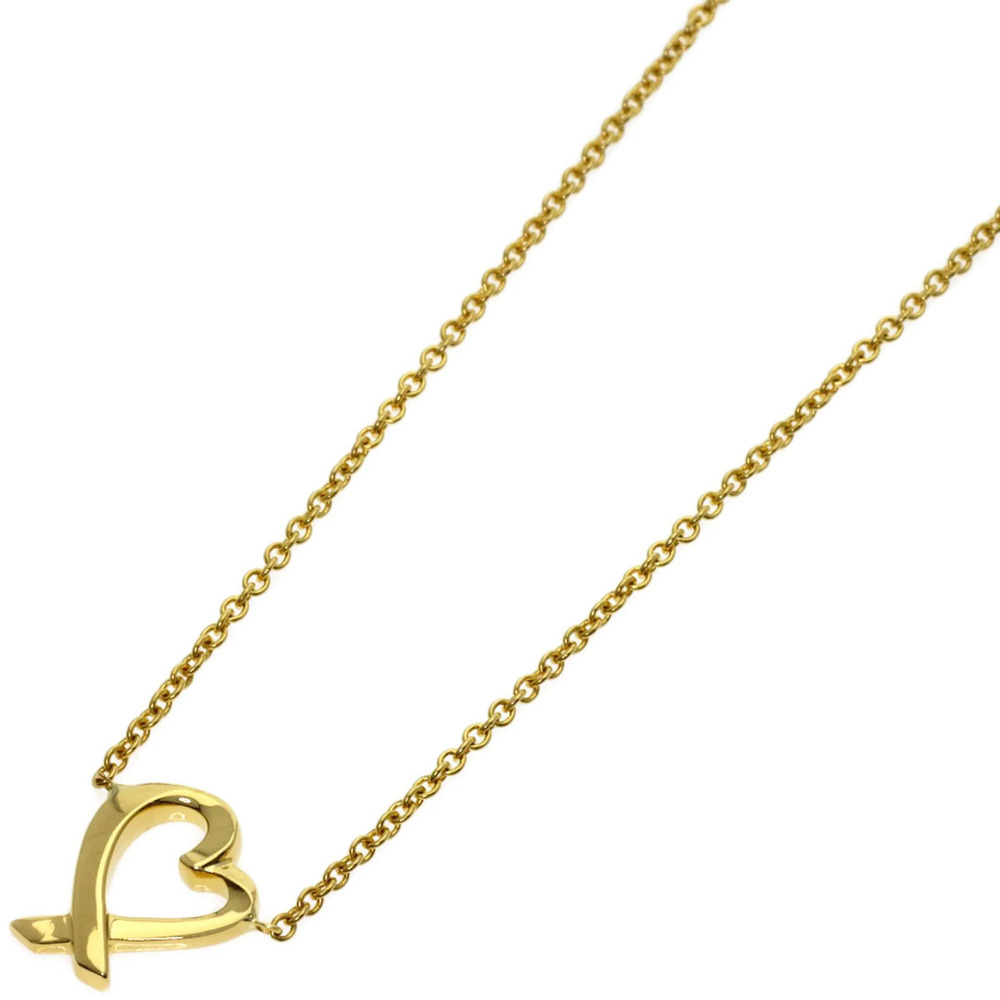 TIFFANY Authentic 18k Yellow Heart Necklace
